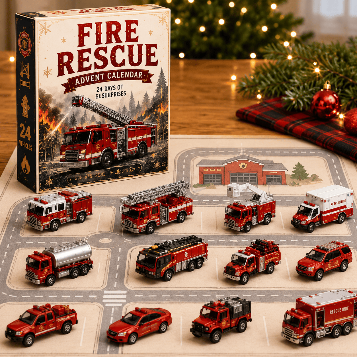 Trains & Rail Vehicles Advent Calendar 2026 - Fire Rescue - 3PCS - image 4