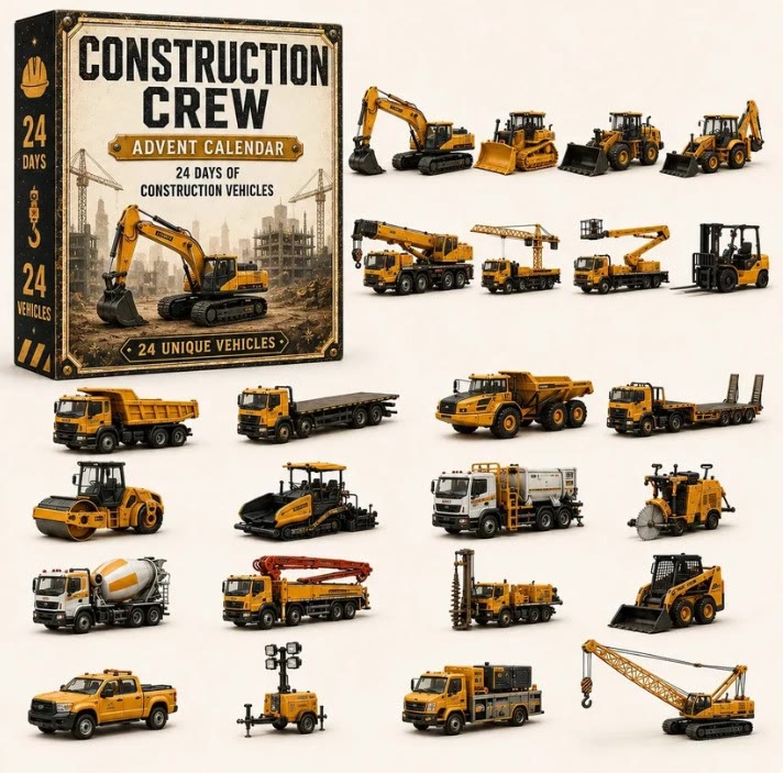 Trains & Rail Vehicles Advent Calendar 2026 - Construction Crew - 3PCS - image 11