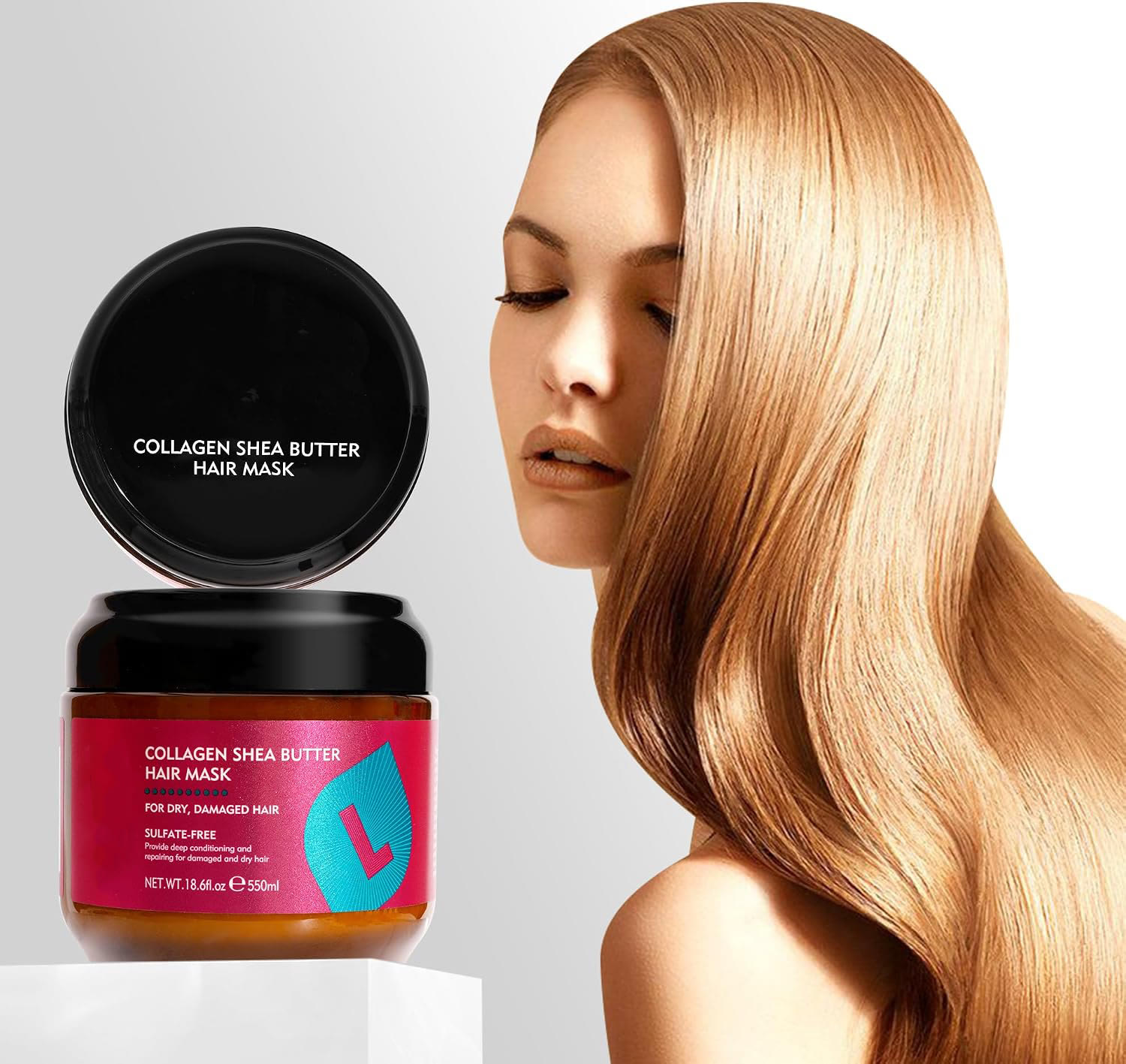 Collagen Shea Butter Hair Mask Deep Repair Conditioning  - image 6