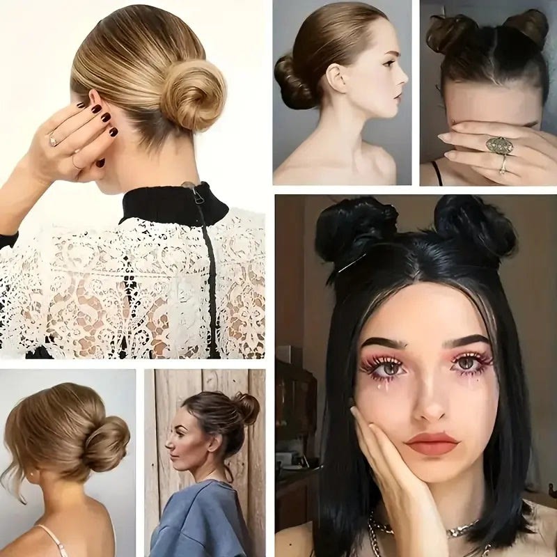Messy Bun Extension Style Examples Different Looks