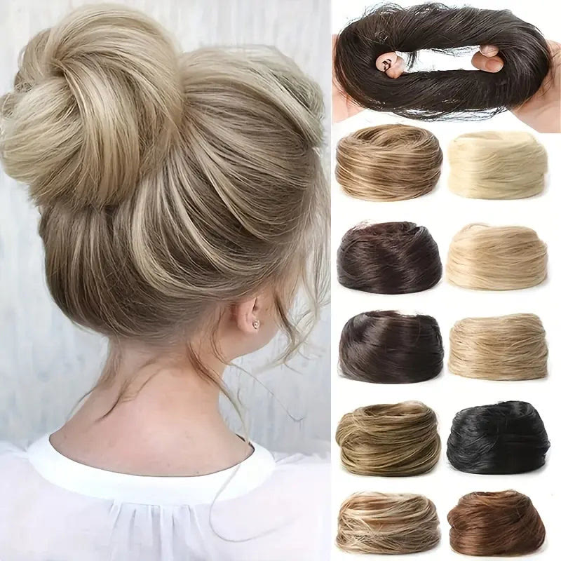 Synthetic Messy Bun Hair Piece forWomen Curly Updo Scrunchie Extension for Instant Volume and a High Crown - image 1