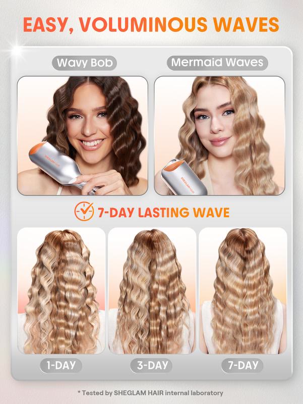 Wavy hair curler   50 Million Ions   10 Min Quick Wave   Less Damage   Smart Timer Adjustable Temps  Easy To Use - image 4