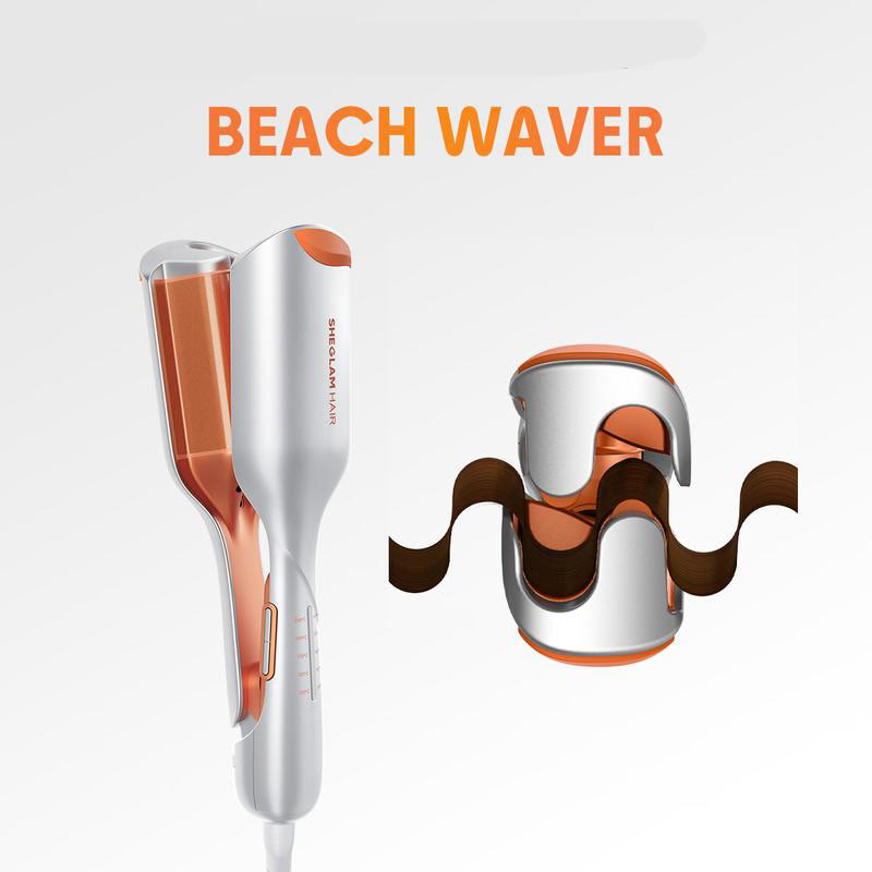 Wavy hair curler   50 Million Ions   10 Min Quick Wave   Less Damage   Smart Timer Adjustable Temps  Easy To Use - UK - image 1