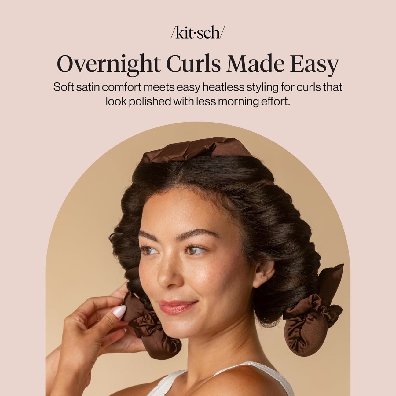 Overnight Curls Made Easy Satin Heatless Rod