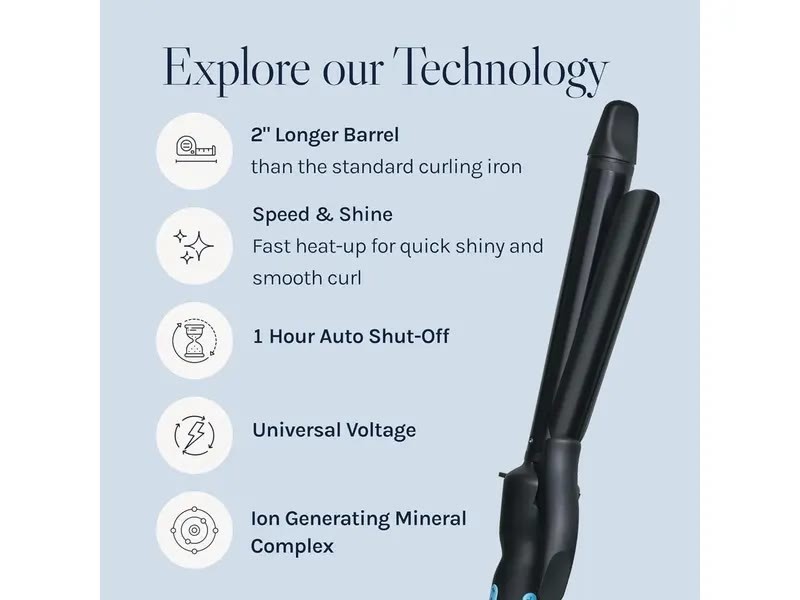 Technology 2 Inch Longer Barrel Auto Shut-Off Ion Mineral