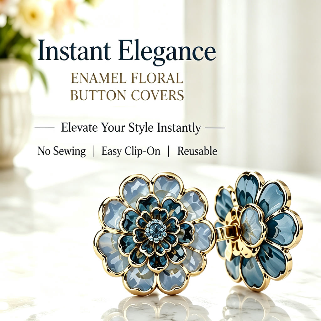 Exquisite Acrylic Camellia Button Cover | DIY Shirt Cuff & Collar Decor Accessories - image 1