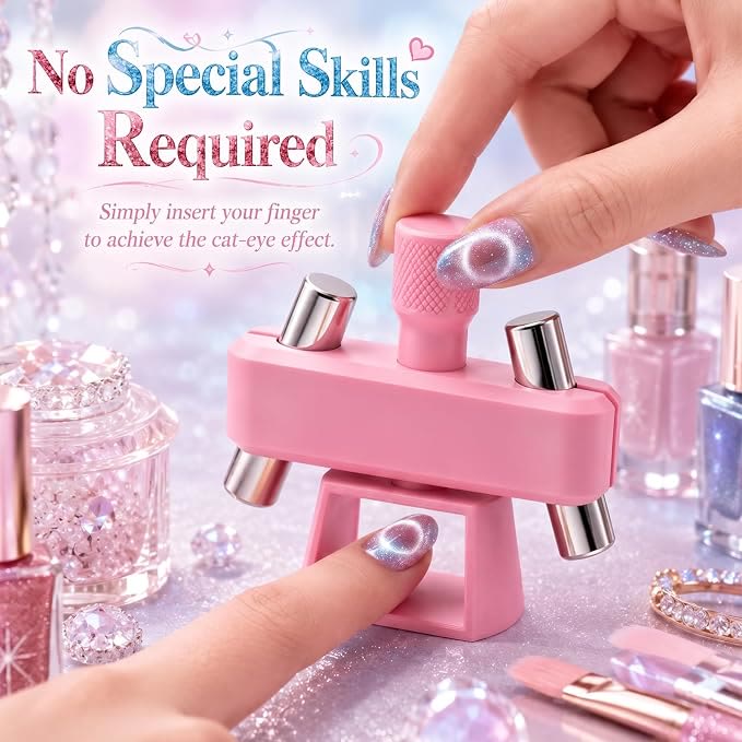 Automatic Cat Eye Magnet 360° Rotating Magnetic Nail Art Tool - image 2