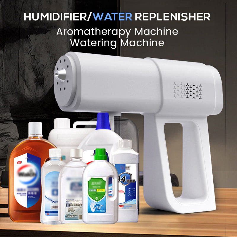 Portable Rechargeable Pet Nano Mist Disinfection Spray Gun Kit - Blue Light Disinfect Fogger - image 2