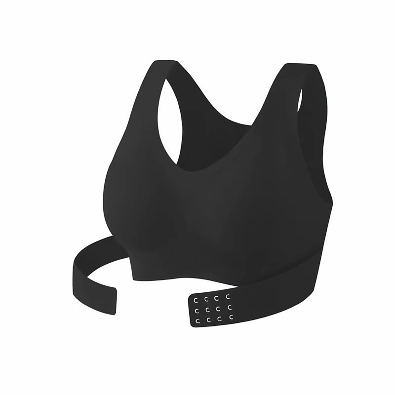 Posture Correcting Seamless Bra Lifts in 3s  Instantly SmoothsBack Fat - Black - 3XL - 3PCS - image 13
