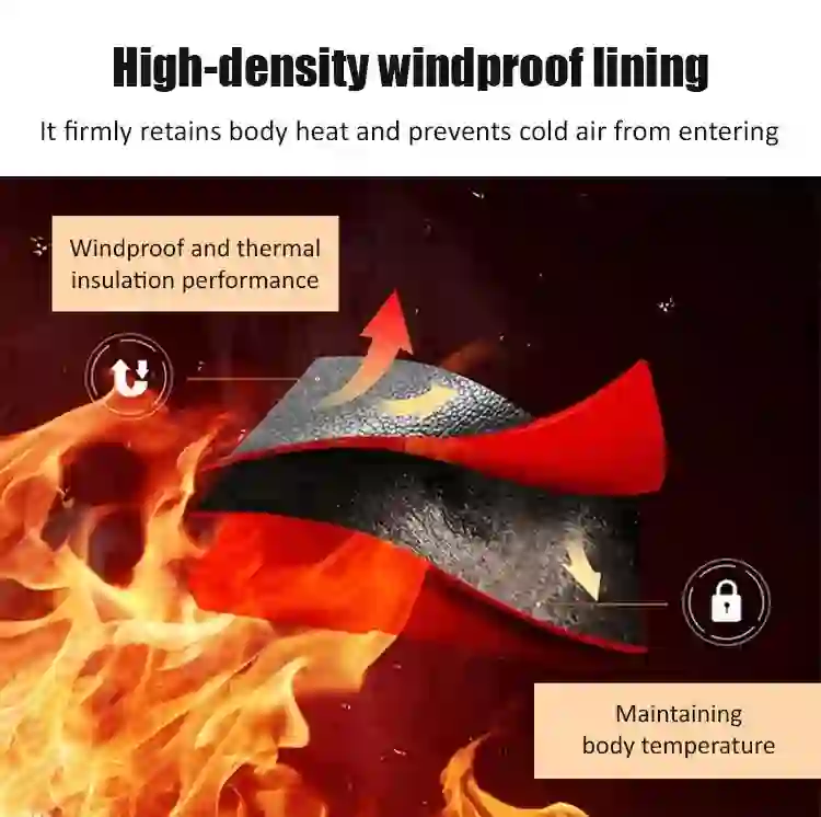 Men's leather jacket, thickened and lined with fleece , Your body temperature can rise by 5 degrees Celsius in just 1 second - image 5