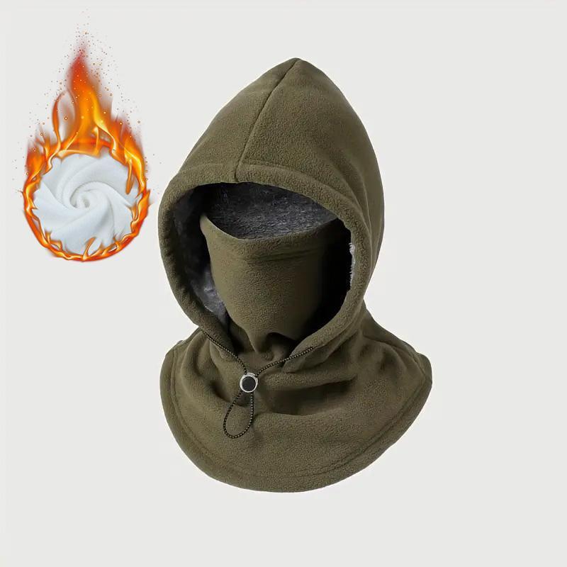 3-in-1 Winter Balaclava for Men & Women – Fleece-Lined Thermal Hood, Face Cover & Neck Warmer - Dark Green - image 8