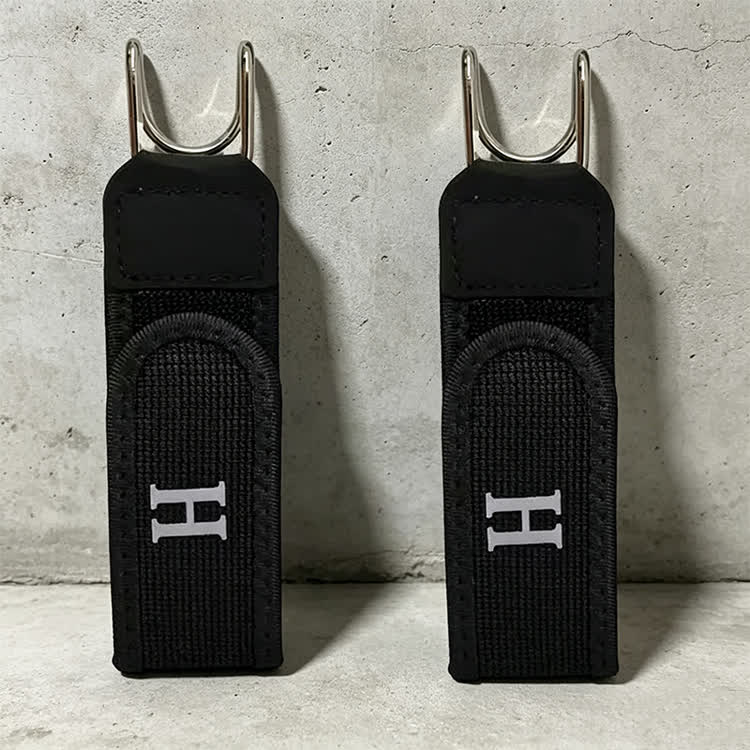 Tactical Metal Hook Elastic Belt Buckle-less Invisible Waist Belt Closure - Black H*2 - image 12