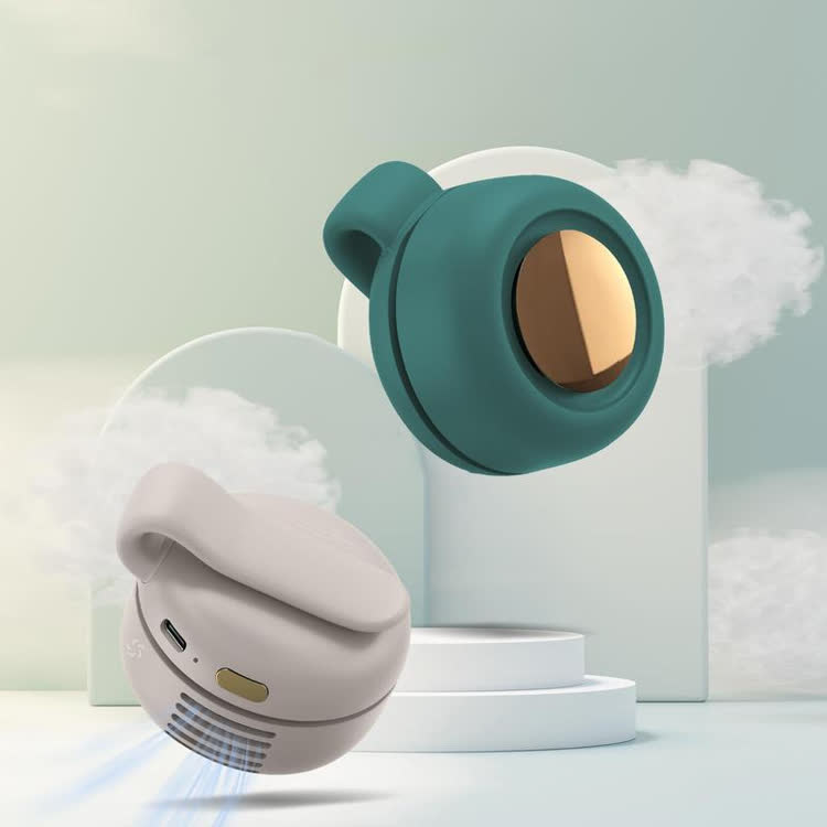 Portable Outdoor Silent Mini Neck/waist Hanging Handheld Fan - image 6
