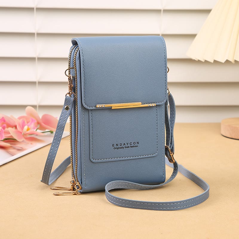 Touchscreen Sensitive Phone Bag with Multiple Colors - Blue - 3PCS - image 10