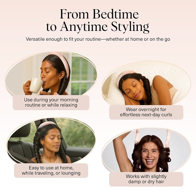 From Bedtime to Anytime Styling Heatless Curler