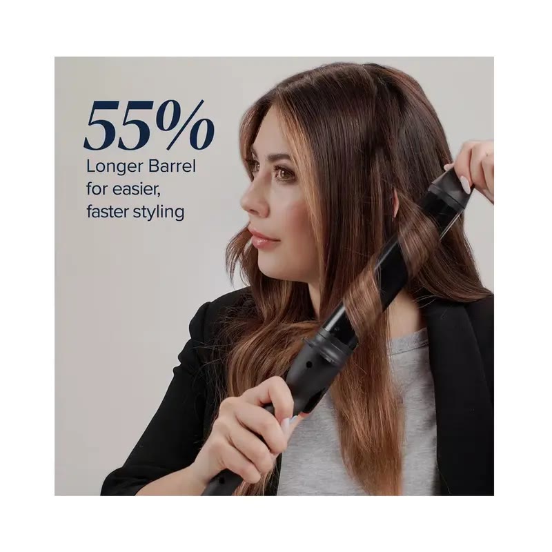  Long Barrel Curling Iron - Hair Curler Adjustable Heat Settings Effortless Voluminous Curls & Waves  - image 5