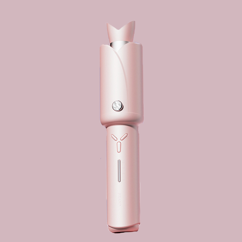 Wireless charging curling iron - Home use fully automatic hair curler - Pink - image 10