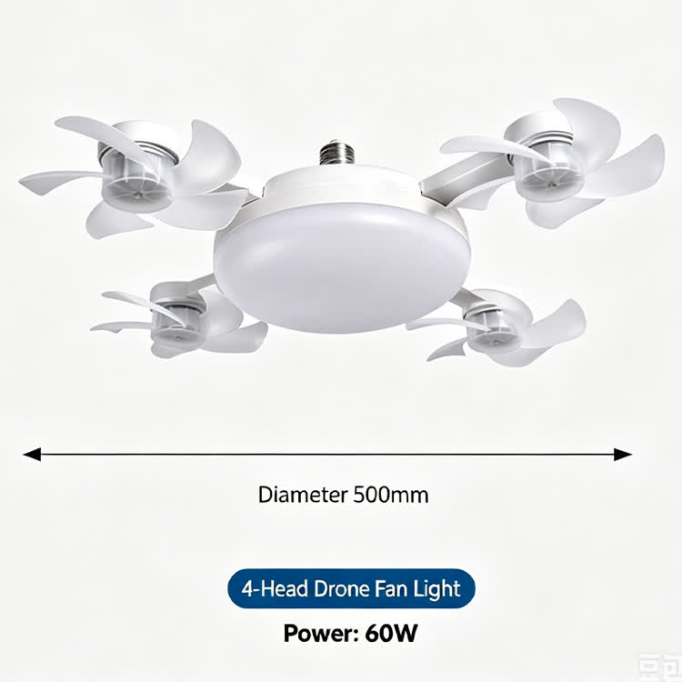 Quiet Home Operation Cooling Bright 2-in-1 Fan & Light - image 13