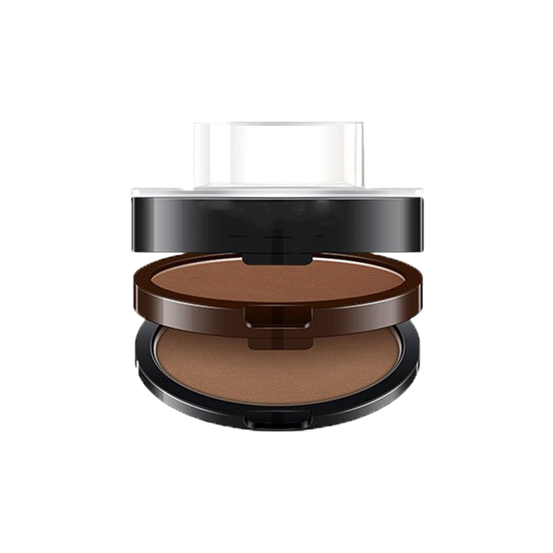 One Step Eyebrow Stamp Makeup Kit, Waterproof Smudge-Proof Eyebrow Define Powder with Brow Stencils, Fast Daily Eyebrow Shaper - Light brown + Bright brown - 3PCS - image 11