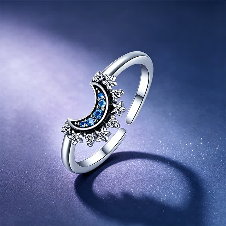 Sun & Moon Destiny Love/friendship Ring - Silver - image 3