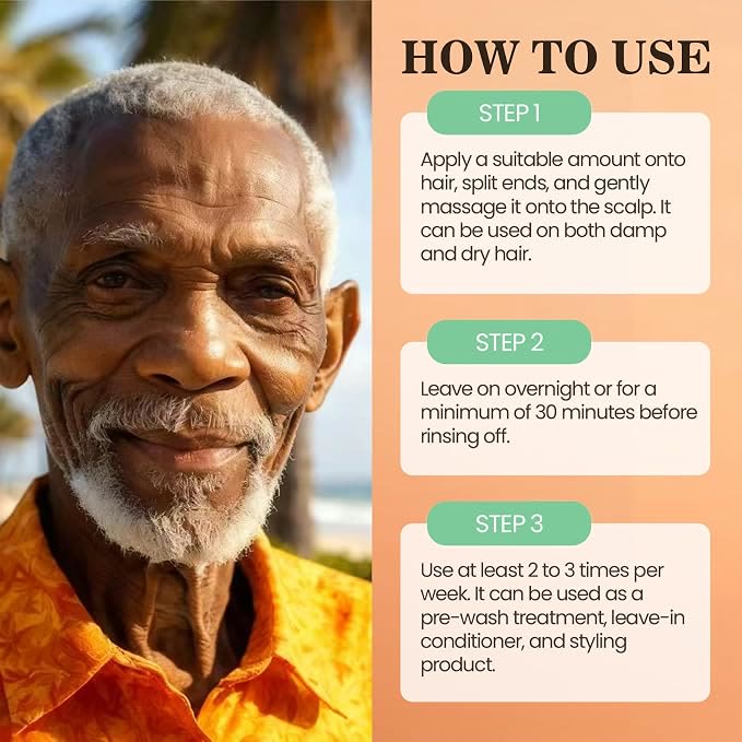 100% Raw Batana Oil for Hair, Unrefined Conditioning Hair & Scalp Oil from Honduras, Moisturizing Hair Mask for Dry Hair, Adds Shine & Softness for Men & Women - image 5