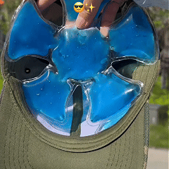 Flower Shape Reusable Cooling Gel Head Ice Pack Instant Fast Cooling Cold Compress For Hot Flashes Fever Heat Relief