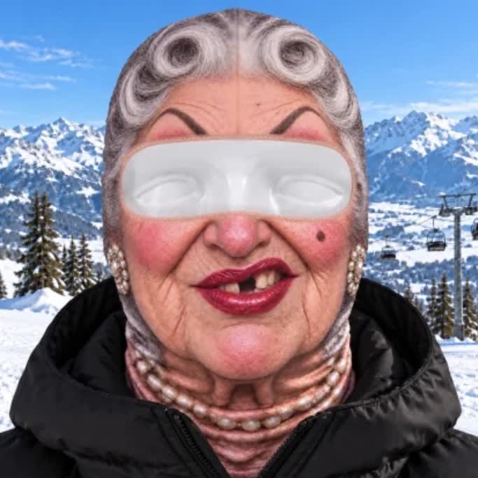 Funny Face Ski Lovers - Personalized Ski Mask - F - image 10