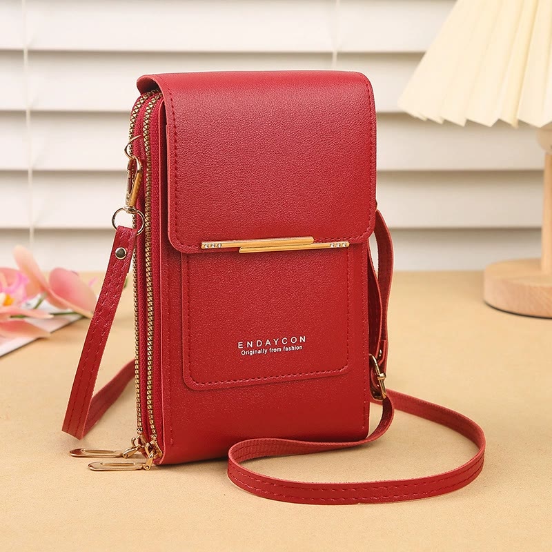 Touchscreen Sensitive Phone Bag with Multiple Colors - Red - 3PCS - image 11
