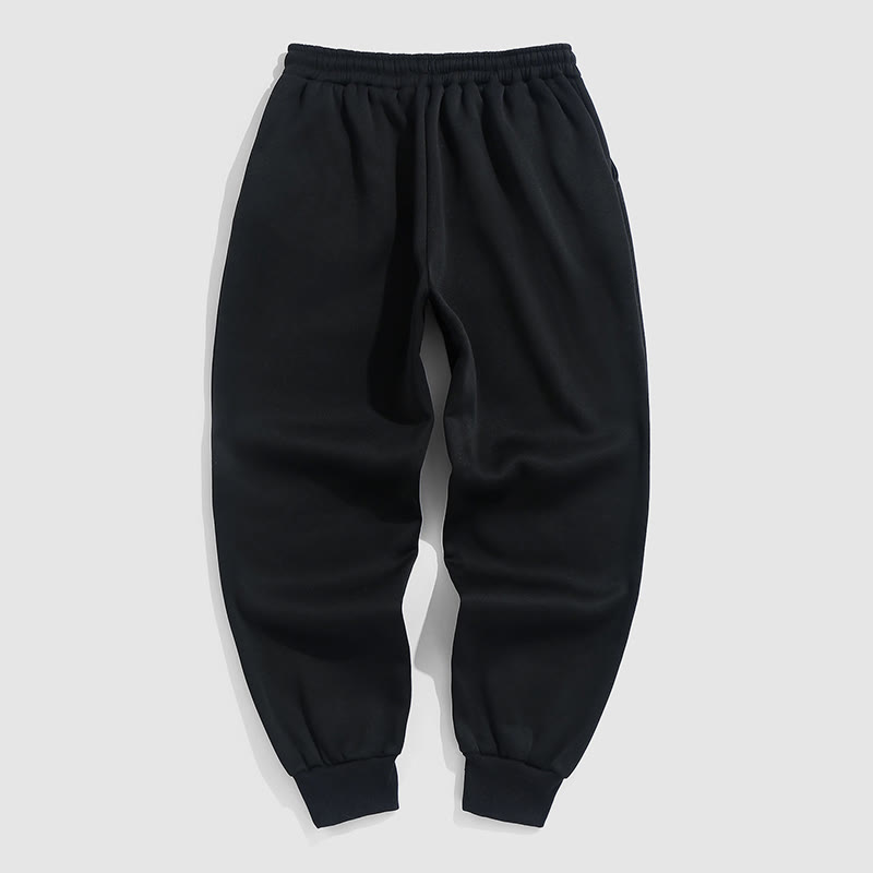 100% Cotton Solid Color Leggings Casual Fleece Sweatpants - image 14