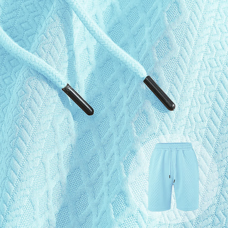 Solid texture Short-sleeve Polo Shirt & Shorts 2-piece Set - image 23