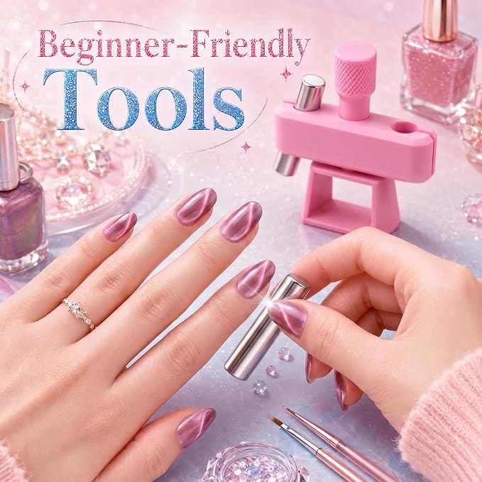 Automatic Cat Eye Magnet 360° Rotating Magnetic Nail Art Tool - image 4