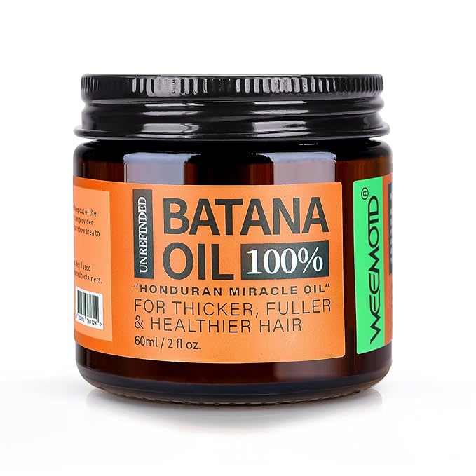 100% Raw Batana Oil for Hair, Unrefined Conditioning Hair & Scalp Oil from Honduras, Moisturizing Hair Mask for Dry Hair, Adds Shine & Softness for Men & Women - 5pcs - image 1