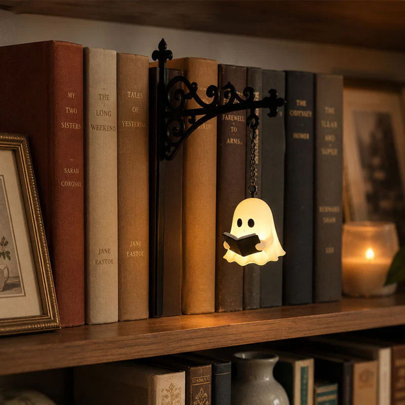 Halloween Spooky Ghost Library Shelf Light - image 4