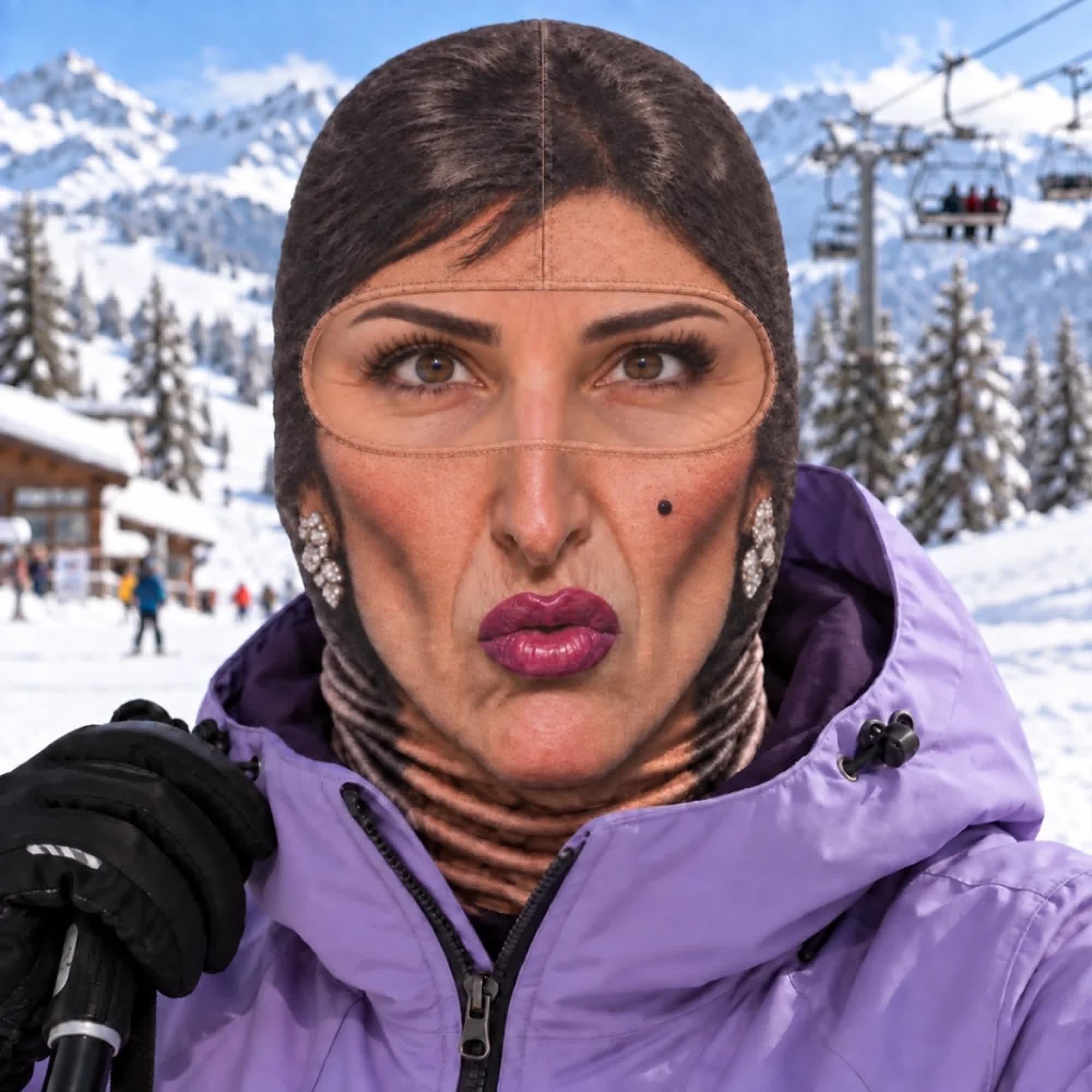 Funny Face Ski Lovers - Personalized Ski Mask - image 12