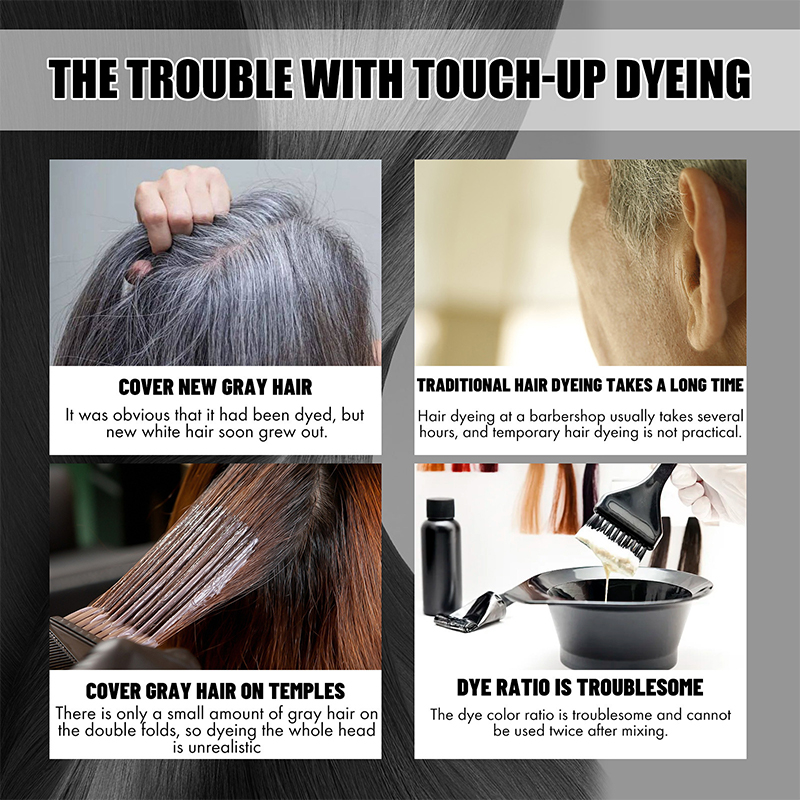 Natural Plants Fruit Gentle Staining Hair Dye Cream（comb Included） - image 8