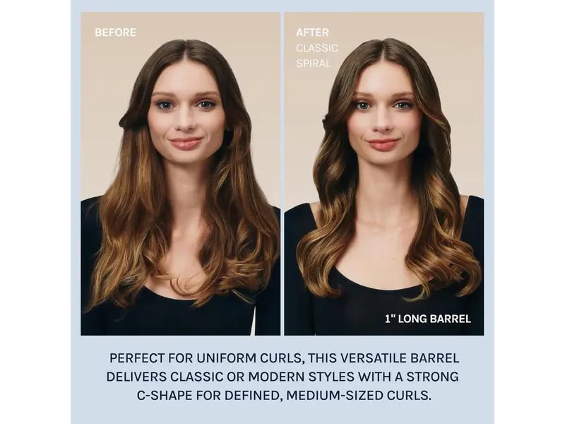  Long Barrel Curling Iron - Hair Curler Adjustable Heat Settings Effortless Voluminous Curls & Waves  - image 7