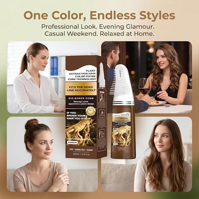 Integrated Convenient Hair Dyeing Kit For Home Use. Gel-based Hair Dye. Long-lasting Color Effect - image 7