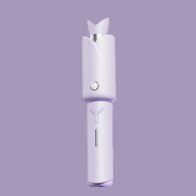 Wireless charging curling iron - Home use fully automatic hair curler - Purple - image 9