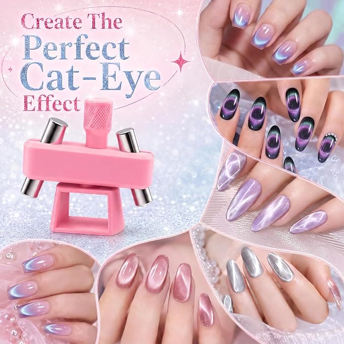 Automatic Cat Eye Magnet 360° Rotating Magnetic Nail Art Tool - image 3