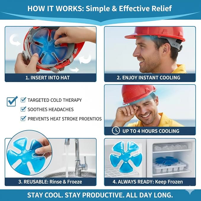 Flower Shape Reusable Cooling Gel Head Ice Pack Instant Fast Cooling Cold Compress For Hot Flashes Fever Heat Relief - image 5