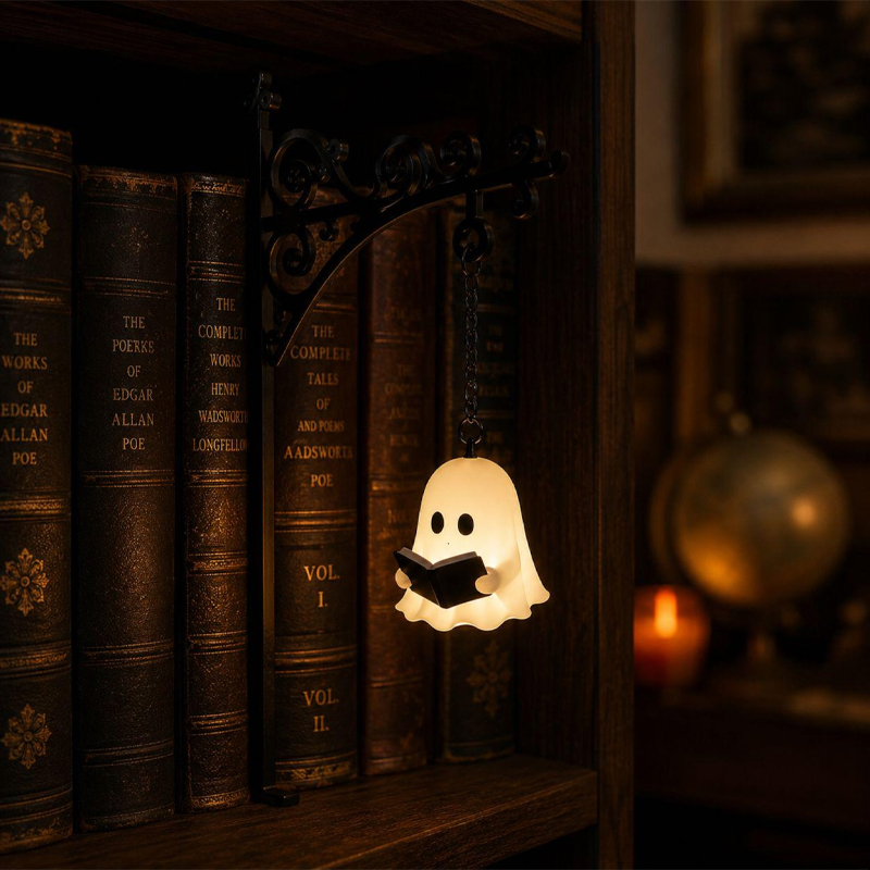 Halloween Spooky Ghost Library Shelf Light - image 6
