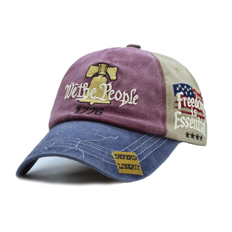 Unisex We The People Independence Day Embroidered Baseball Cap - Purple - 54-60cm - image 5