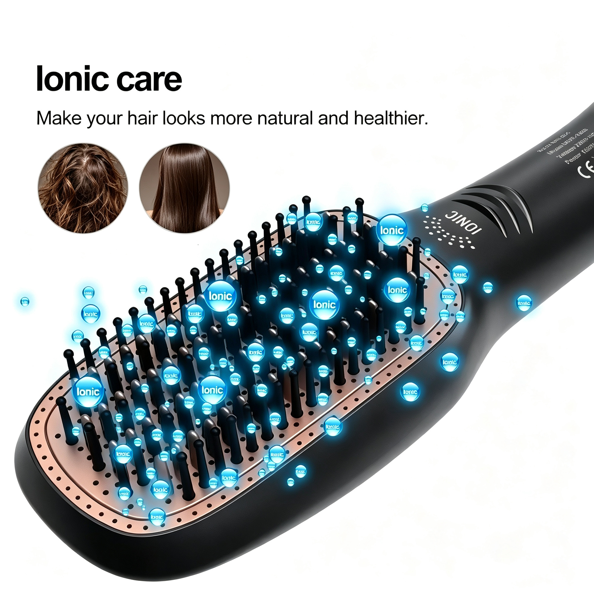 3-in-1 Hot Air Brush, Hair Dryer & Styler for Curling, Straightening and Volumizing