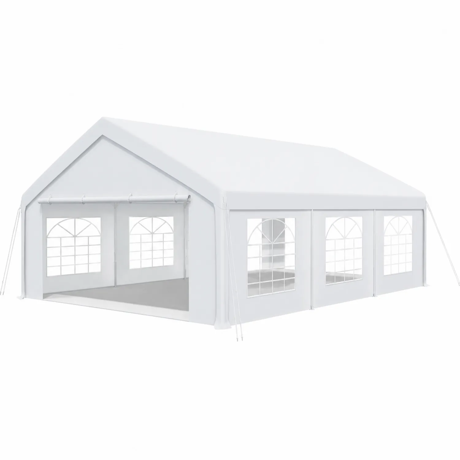 Carpa de Polietileno Exterior Ventanas PVC 600x300x260 cm