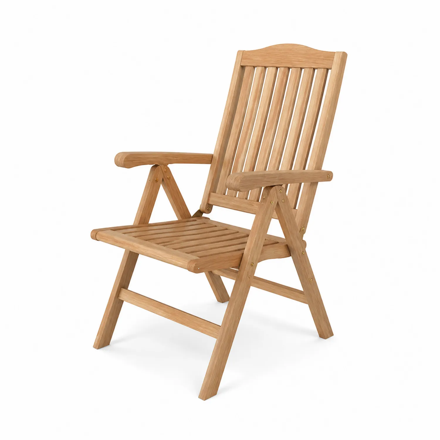 Silla de Jardín Plegable de Madera de Teca