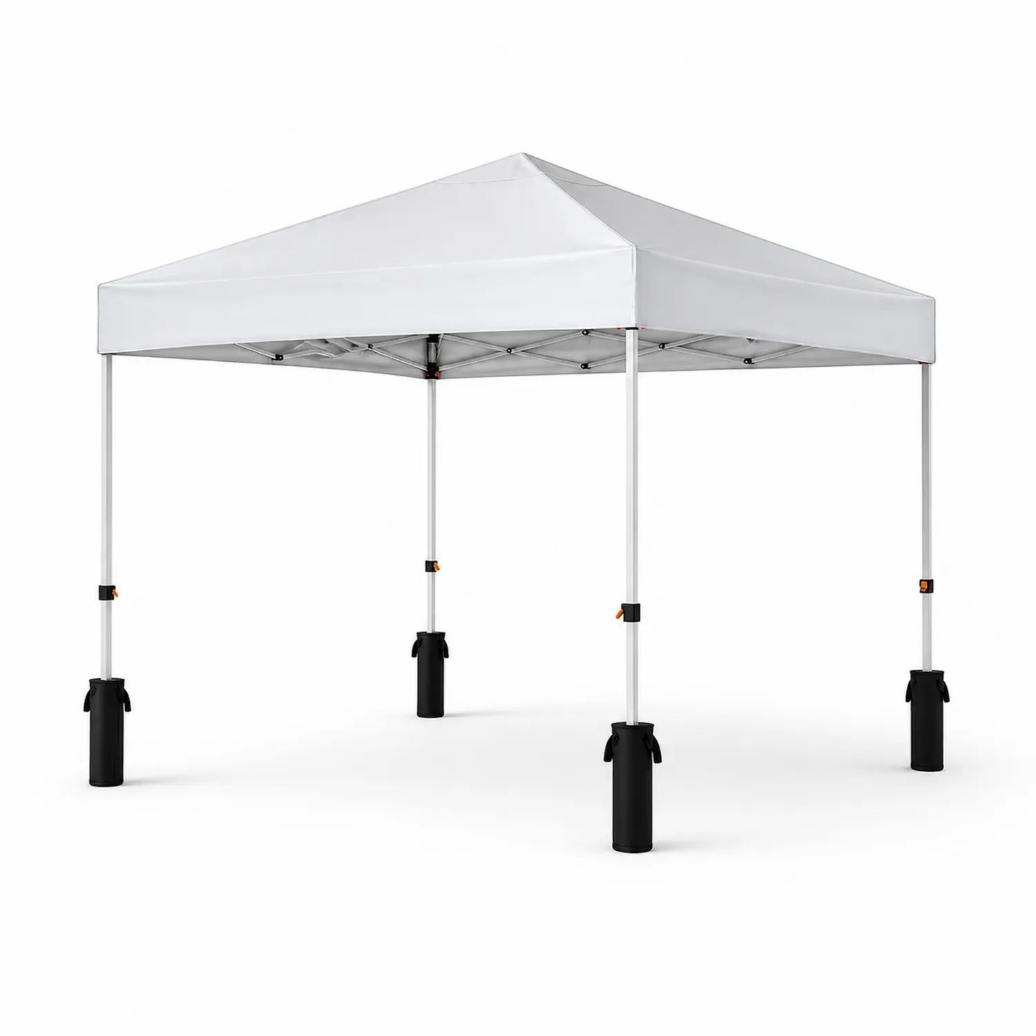 Carpa plegable de aluminio y poliéster blanca 3x3 m
