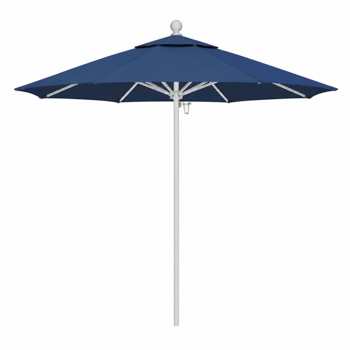 Ombrellone Rotondo in Alluminio e Poliestere Blu 300 cm