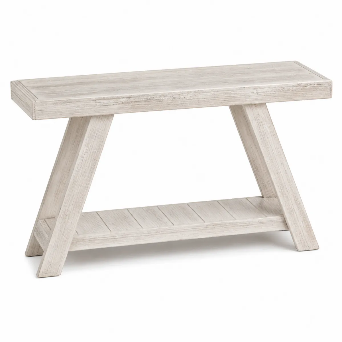 Tavolo Consolle in Legno Bianco
