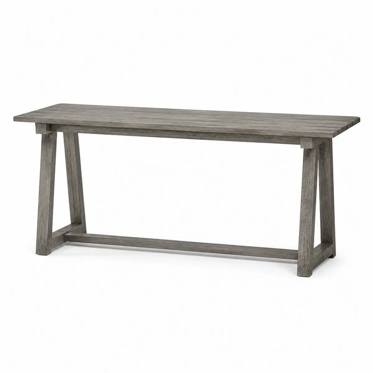 Tavolo da Giardino Rettangolare in Legno Grigio
