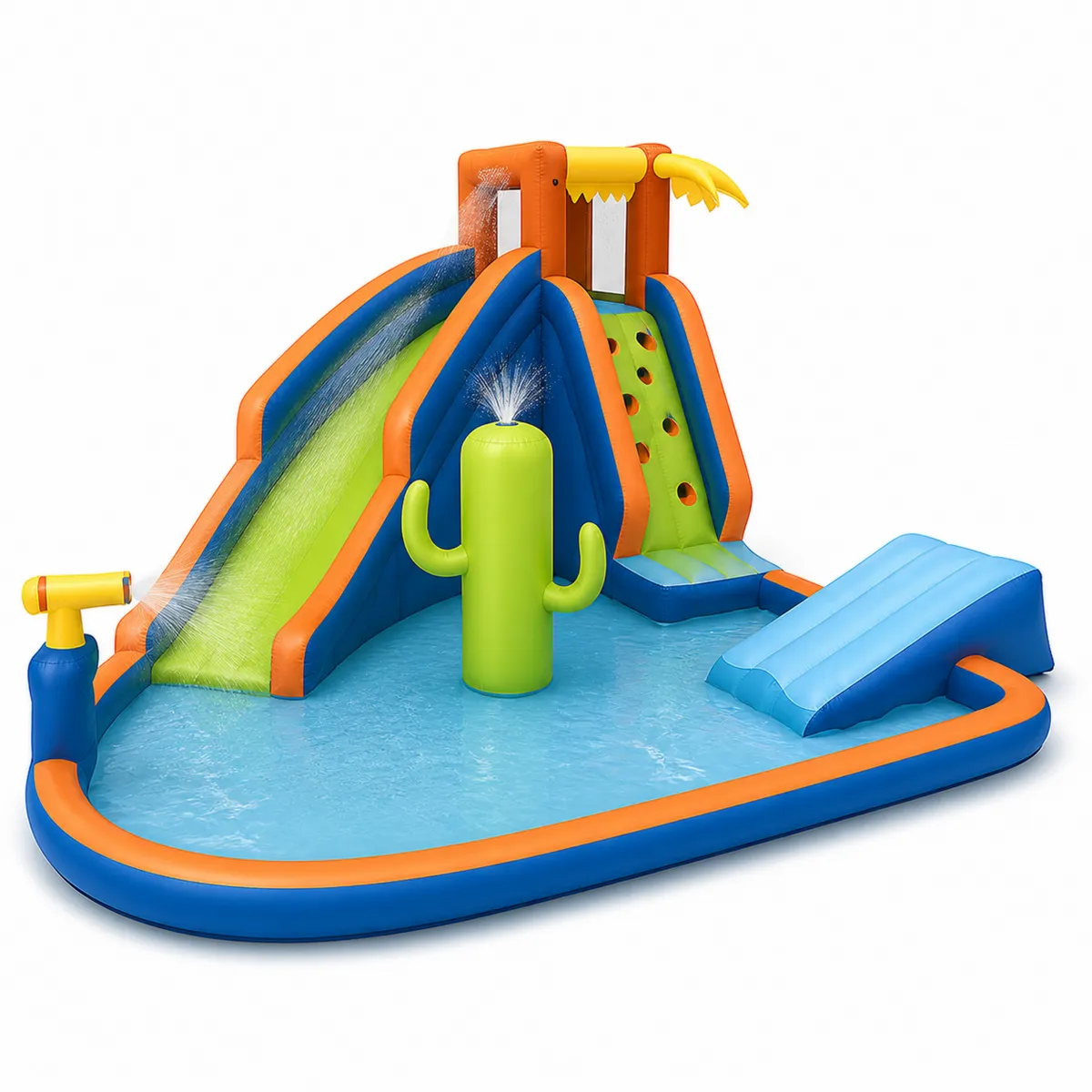 Parco Acquatico Gonfiabile in PVC con Scivolo e Piscina